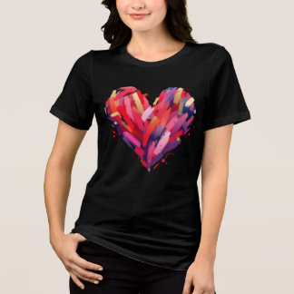 T-shirt En Tri-matière Chemise Coeur Saint Valentin