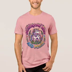 T-shirt En Tri-matière Chemise commerciale Licorne Champignons Mousse et 