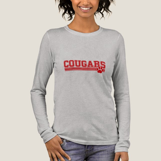 T-shirt En Tri-matière Chemise Cougars femme (Recto)