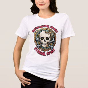 T-shirt En Tri-matière Chemise Crâne Éternel Cœur Mécanique