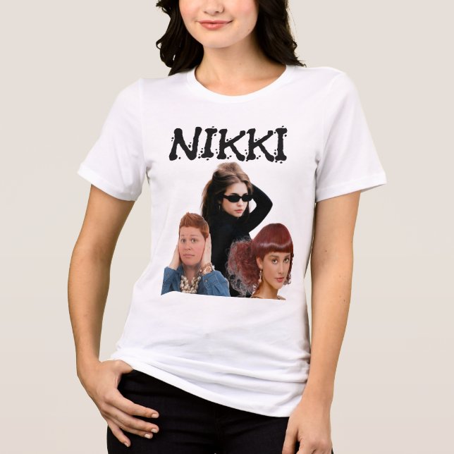 T-SHIRT  EN TRI-MATIÈRE CHEMISE CUSTOM BOOTLEG 80'S 90'S (Recto)