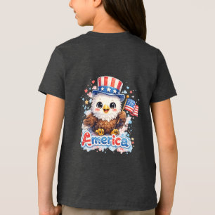 T-shirt En Tri-matière Chemise Cute Kids 4 juillet Little Firecracker USA