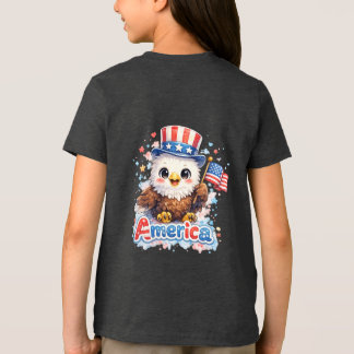 T-shirt En Tri-matière Chemise Cute Kids 4 juillet Little Firecracker USA