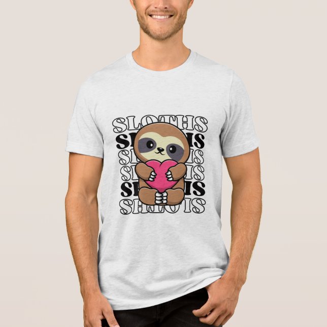 T-shirt En Tri-matière Chemise d'amant Sloth (Recto)