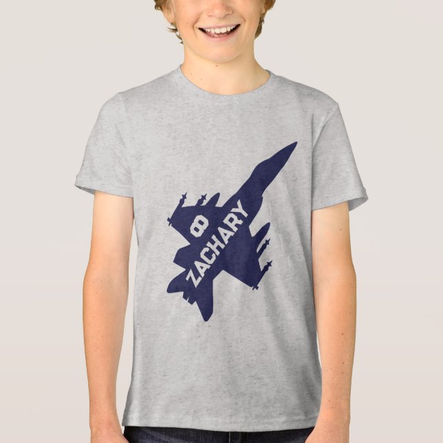 T-shirt En Tri-matière Chemise d'anniversaire de l'avion de combat (Recto)