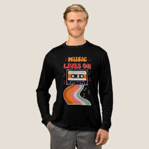T-shirt En Tri-matière Chemise De Bande De Cassette Rétro - La Musique Vi