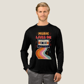 T-shirt En Tri-matière Chemise De Bande De Cassette Rétro - La Musique Vi