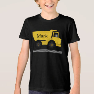 T-shirt En Tri-matière Chemise de camion pour garçon cool avec nom person