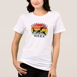 T-shirt En Tri-matière Chemise de fin de la semaine Vintage de requins ré