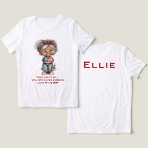 T-shirt En Tri-matière Chemise de grand-mère impertinente patriotique • N