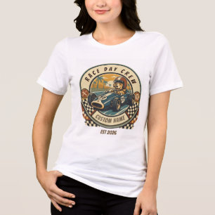 T-shirt En Tri-matière Chemise de jour de course de chien vintage Indy –
