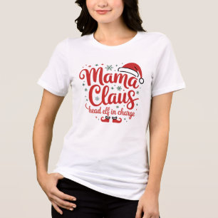 T-shirt En Tri-matière Chemise de l'humour de Noël de l'elfe principal de