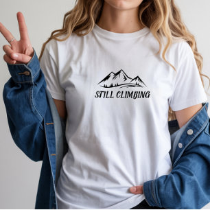 T-shirt En Tri-matière Chemise de montagne minimaliste à motif simple