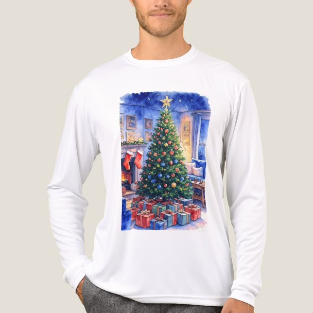 T-shirt En Tri-matière chemise de Noël (Recto)