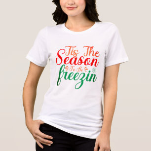 T-shirt En Tri-matière Chemise de Noël amusante pour la fête