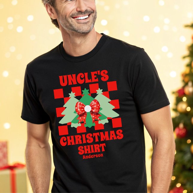 T-shirt En Tri-matière Chemise de Noël de l'oncle personnalisé (Créateur téléchargé)