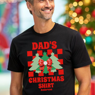 T-shirt En Tri-matière Chemise de Noël de papa personnalisée