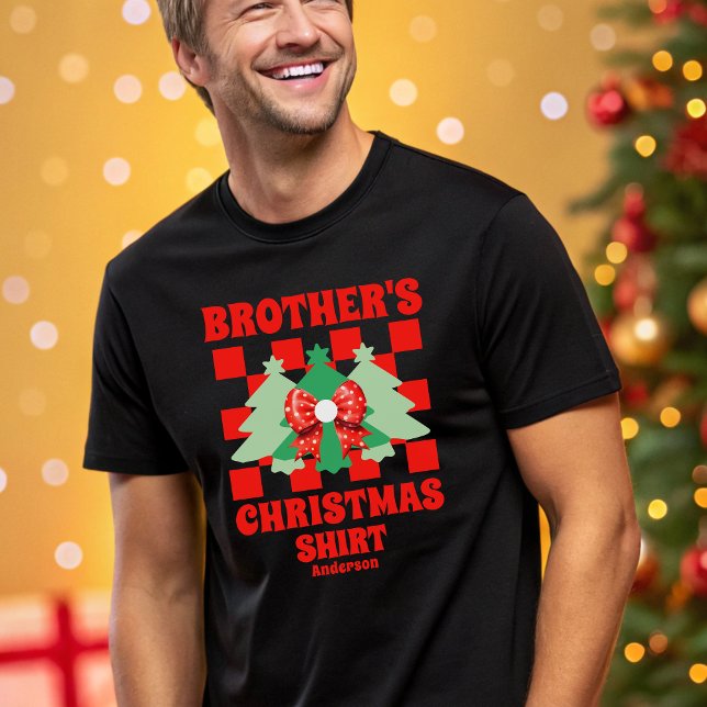 T-shirt En Tri-matière Chemise de Noël personnalisée du frère (Créateur téléchargé)