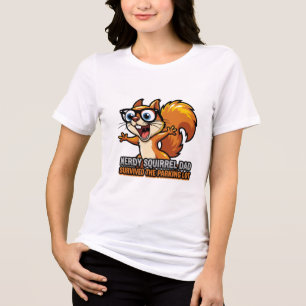 T-shirt En Tri-matière Chemise de papa écureuil nerd parking