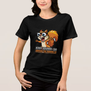 T-shirt En Tri-matière Chemise de papa écureuil nerd parking