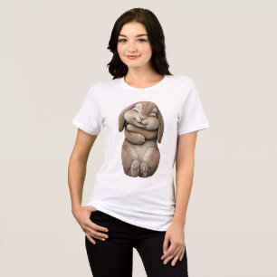 T-shirt En Tri-matière Chemise de Pâques Sleeping Bunny Trop Mignonne Pou