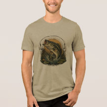 Chemise de pêche à la basse | T-Shi de pêche au bl