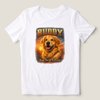 T-shirt En Tri-matière Chemise de style bootleg personnalisée pour Golden
