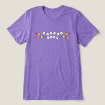 Chemise d'équipe violette de guerre de couleur