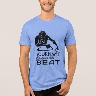 T-shirt En Tri-matière Chemise DJ personnalisée - choisir style et couleu