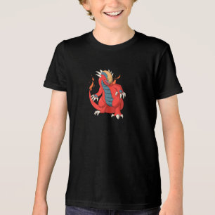 T-shirt En Tri-matière Chemise Dragon Rouge Fiery