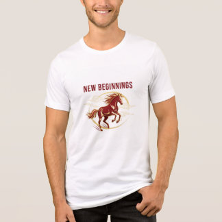 T-shirt En Tri-matière Chemise du cheval du Nouvel An chinois