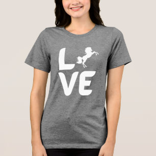 T-shirt En Tri-matière Chemise femme « LOVE Rearing Horse » – Équitation