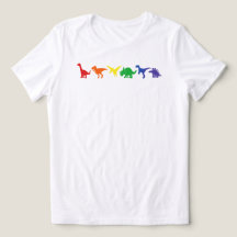 Chemise Fierté Dinosaure Arc-en-Ciel : Tee LGBT Di