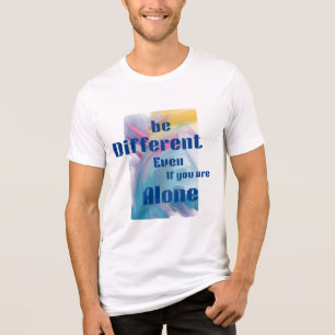 T-shirt En Tri-matière Chemise graphique abstraite pour hommes avec citat