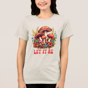 T-shirt En Tri-matière Chemise Hippie Boho Champignon – Mode des années 6