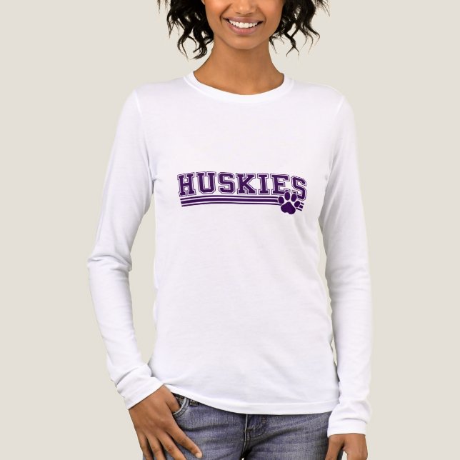 T-shirt En Tri-matière Chemise Huskie Femme (Recto)