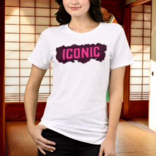 T-shirt En Tri-matière Chemise ICONIQUE à message