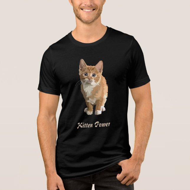 T-shirt En Tri-matière chemise kitten power (Recto)