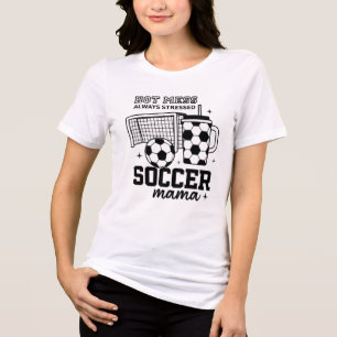 T-shirt En Tri-matière Chemise Maman - Mess Hot Toujours Stress Design