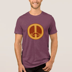 T-shirt En Tri-matière Chemise Peace Stache - choisir style & couleur