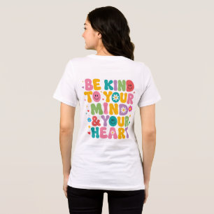 T-shirt En Tri-matière Chemise personnalisée Groovy Be Kind To Your Mind