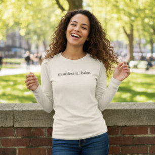 T-shirt En Tri-matière Chemise pour femme Manifest It Babe