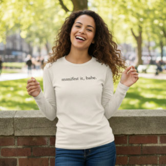T-shirt En Tri-matière Chemise pour femme Manifest It Babe