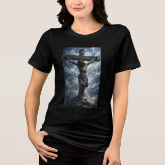 T-shirt En Tri-matière chemise présentant une œuvre touchante de Jésus-Ch