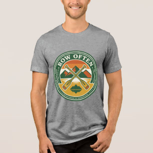 T-shirt En Tri-matière Chemise Rames À L'Aviron Ramez Souvent Canoë Pagai