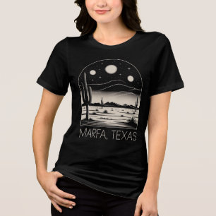 T-shirt En Tri-matière Chemise Rétro Minimaliste Désert Marfa Texas