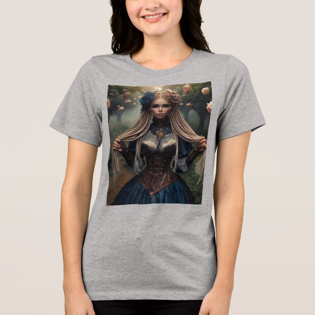 T-shirt En Tri-matière Chemise Rose Steampunk (Recto)