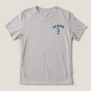 T-shirt En Tri-matière Chemise Senior année drapeau américain Skyline NYC