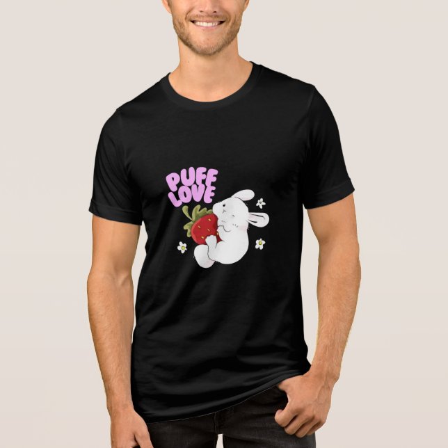 T-shirt En Tri-matière Chemise serrée aux fraises (Recto)