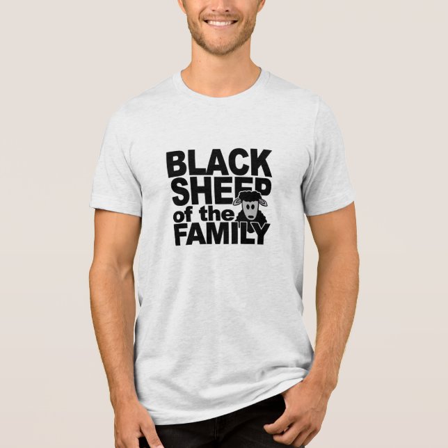 T-shirt En Tri-matière Chemise SHEEP NOIR - choisir style & couleur (Recto)